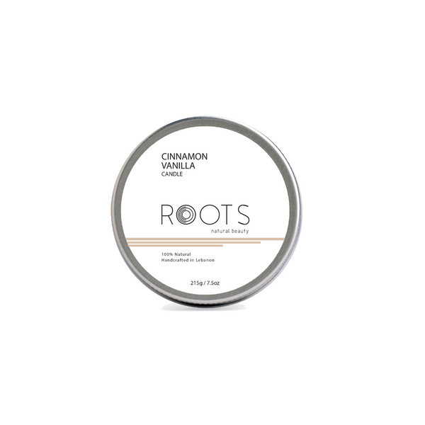 Roots Natural Beauty Vanilla Cinnamon Candle 215g