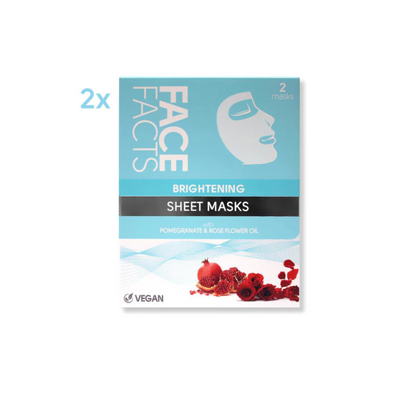 Face Facts Brightening Sheet Mask 2x 20ml